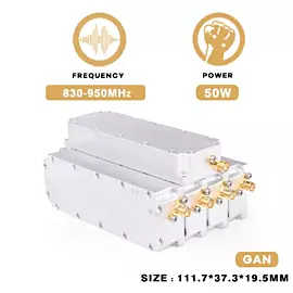  50W 900MHz Anti Drone Signal Blocking Device RF Power Amplifier Module 830-950MHz Wireless RF Jammer Module
            