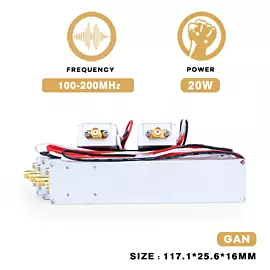  20W 100-200MHz Anti-Drone Fpv Uav C-Uas Signal Shielding Device RF Power Amplifier Jamming System Drone Defence Blocking
            