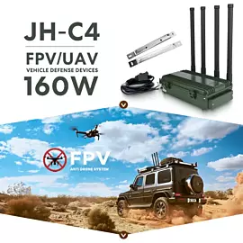  4 Channel 720-1050MHz 2.4G 160W Installation-Free Vehicle Mounted for Car Use Device Uav Fpv Drone Jammer Jamming Blocking Defence System Anti-Drone Module
            