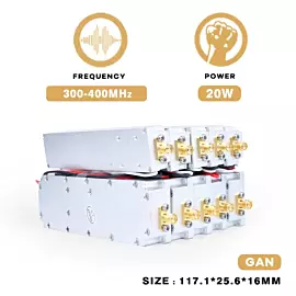  20W 300-400MHz GaN Anti Drone Module Unmanned Aircraft Interference System Advanced C-Uas Solution for Drone Defense
            
