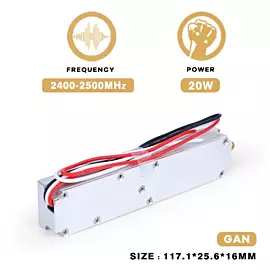  20W 2400-2500MHz Fpv Uav C-Uas Anti Drone Signal Shielding Module RF PA for Blocking 2.4G Signals Jamming Buildings
            