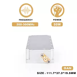  50W 200-300MHz RF Shielding Device for Anti-Drone Defence Fpv Uav C-Uas Module with Power Amplifier Blocking Signal
            