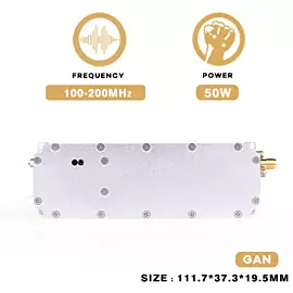  50W 100-200MHz Anti Drone Fpv Module Unmanned Aircraft Interception System Advanced C-Uas Solution for Drone Defense
            