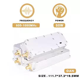  50W 1.2g 1170-1280 Fpv Uav C-Uas Jamming System Anti-Drone Module with RF Power Amplifier Blocking Signal Defence
            